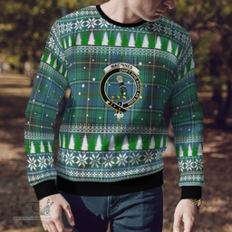 Scottish MacInnes Ancient Clan Crest Tartan Christmas Ugly Sweater - Plaid Family Ugly Sweater Scottish Plaid Tartan Plaid - ScotsTee - scotstee.com