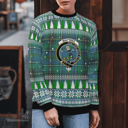 Scottish MacInnes Ancient Clan Crest Tartan Christmas Ugly Sweater - Plaid Family Ugly Sweater Scottish Plaid Tartan Plaid - ScotsTee - scotstee.com
