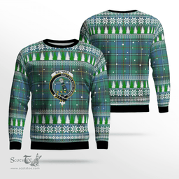 Scottish MacInnes Ancient Clan Crest Tartan Christmas Ugly Sweater - Plaid Family Ugly Sweater Scottish Plaid Tartan Plaid - ScotsTee - scotstee.com