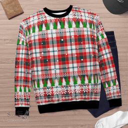 Scottish Glasgow District Clan Tartan Christmas Ugly Sweater - Plaid Family Ugly Sweater Scottish Plaid Tartan Plaid - ScotsTee - scotstee.com