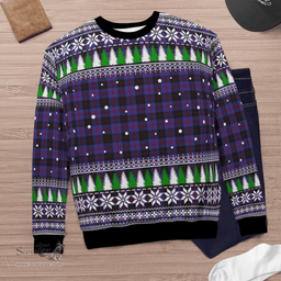 Scottish Garden Clan Tartan Christmas Ugly Sweater - Plaid Family Ugly Sweater Scottish Plaid Tartan Plaid - ScotsTee - scotstee.com