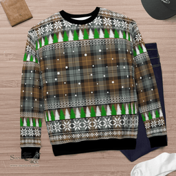 Scottish Gordon Weathered Clan Tartan Christmas Ugly Sweater - Plaid Family Ugly Sweater Scottish Plaid Tartan Plaid - ScotsTee - scotstee.com