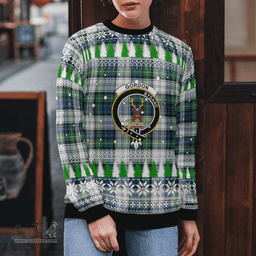 Scottish Gordon Dress Ancient Clan Crest Tartan Christmas Ugly Sweater - Plaid Family Ugly Sweater Scottish Plaid Tartan Plaid - ScotsTee - scotstee.com