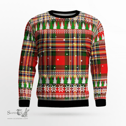 Scottish MacGill Modern Clan Tartan Christmas Ugly Sweater - Plaid Family Ugly Sweater Scottish Plaid Tartan Plaid - ScotsTee - scotstee.com