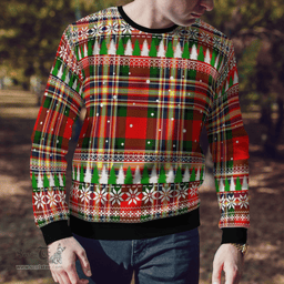 Scottish MacGill Modern Clan Tartan Christmas Ugly Sweater - Plaid Family Ugly Sweater Scottish Plaid Tartan Plaid - ScotsTee - scotstee.com