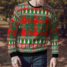 Scottish MacGregor Ancient Clan Tartan Christmas Ugly Sweater - Plaid Family Ugly Sweater Scottish Plaid Tartan Plaid - ScotsTee - scotstee.com