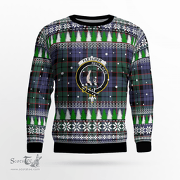 Scottish Fletcher Modern Clan Crest Tartan Christmas Ugly Sweater - Plaid Family Ugly Sweater Scottish Plaid Tartan Plaid - ScotsTee - scotstee.com
