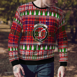 Scottish MacRae Modern Clan Crest Tartan Christmas Ugly Sweater - Plaid Family Ugly Sweater Scottish Plaid Tartan Plaid - ScotsTee - scotstee.com