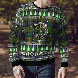 Scottish Fergusson Modern Clan Crest Tartan Christmas Ugly Sweater - Plaid Family Ugly Sweater Scottish Plaid Tartan Plaid - ScotsTee - scotstee.com