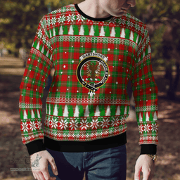 Scottish Gartshore Clan Crest Tartan Christmas Ugly Sweater - Plaid Family Ugly Sweater Scottish Plaid Tartan Plaid - ScotsTee - scotstee.com