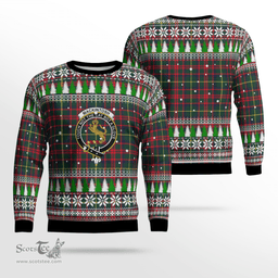 Scottish MacKintosh Hunting Modern Clan Crest Tartan Christmas Ugly Sweater - Plaid Family Ugly Sweater Scottish Plaid Tartan Plaid - ScotsTee - scotstee.com