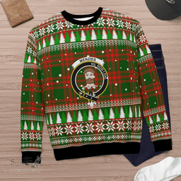 Scottish Menzies Green Modern Clan Crest Tartan Christmas Ugly Sweater - Plaid Family Ugly Sweater Scottish Plaid Tartan Plaid - ScotsTee - scotstee.com