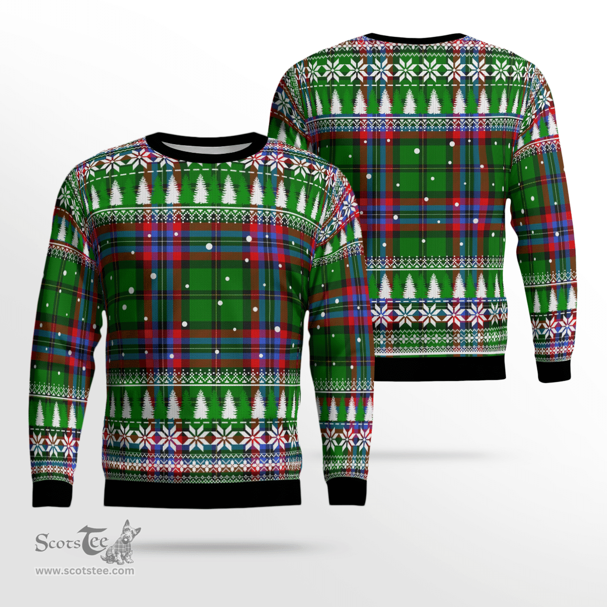 Scottish McGeachie Clan Tartan Christmas Ugly Sweater - Plaid Family Ugly Sweater Scottish Plaid Tartan Plaid - ScotsTee - scotstee.com