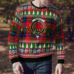 Scottish Macnicol Clan Crest Tartan Christmas Ugly Sweater - Plaid Family Ugly Sweater Scottish Plaid Tartan Plaid - ScotsTee - scotstee.com