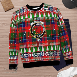 Scottish Macnicol Clan Crest Tartan Christmas Ugly Sweater - Plaid Family Ugly Sweater Scottish Plaid Tartan Plaid - ScotsTee - scotstee.com