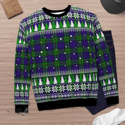 Scottish MacKinlay Modern Clan Tartan Christmas Ugly Sweater - Plaid Family Ugly Sweater Scottish Plaid Tartan Plaid - ScotsTee - scotstee.com