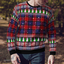 Scottish Haldane 1 Clan Tartan Christmas Ugly Sweater - Plaid Family Ugly Sweater Scottish Plaid Tartan Plaid - ScotsTee - scotstee.com