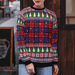 Scottish Haldane 1 Clan Tartan Christmas Ugly Sweater - Plaid Family Ugly Sweater Scottish Plaid Tartan Plaid - ScotsTee - scotstee.com