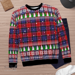 Scottish Haldane 1 Clan Tartan Christmas Ugly Sweater - Plaid Family Ugly Sweater Scottish Plaid Tartan Plaid - ScotsTee - scotstee.com