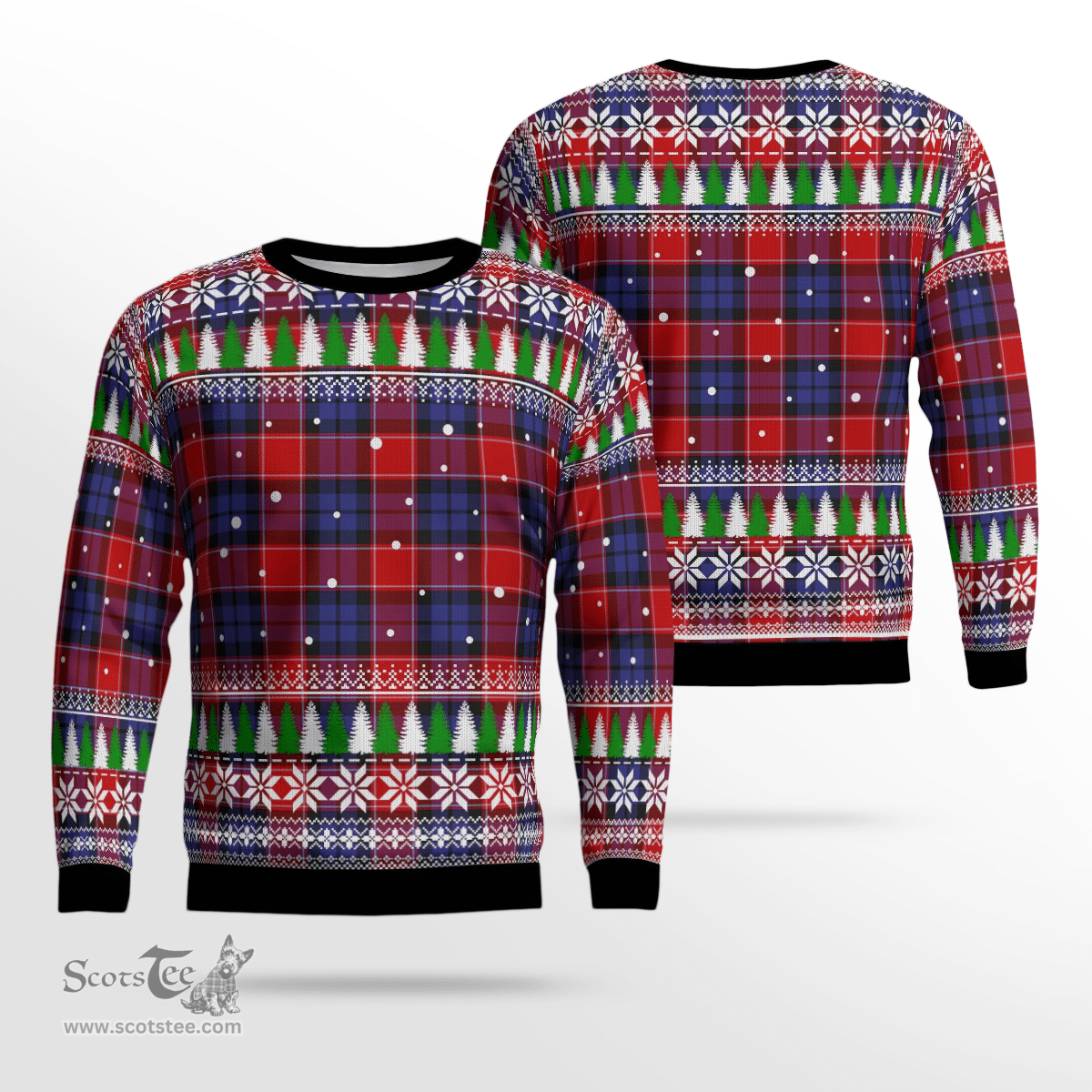 Scottish Haldane 1 Clan Tartan Christmas Ugly Sweater - Plaid Family Ugly Sweater Scottish Plaid Tartan Plaid - ScotsTee - scotstee.com