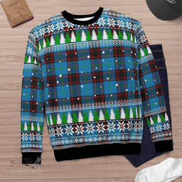 Scottish Home Ancient Clan Tartan Christmas Ugly Sweater - Plaid Family Ugly Sweater Scottish Plaid Tartan Plaid - ScotsTee - scotstee.com