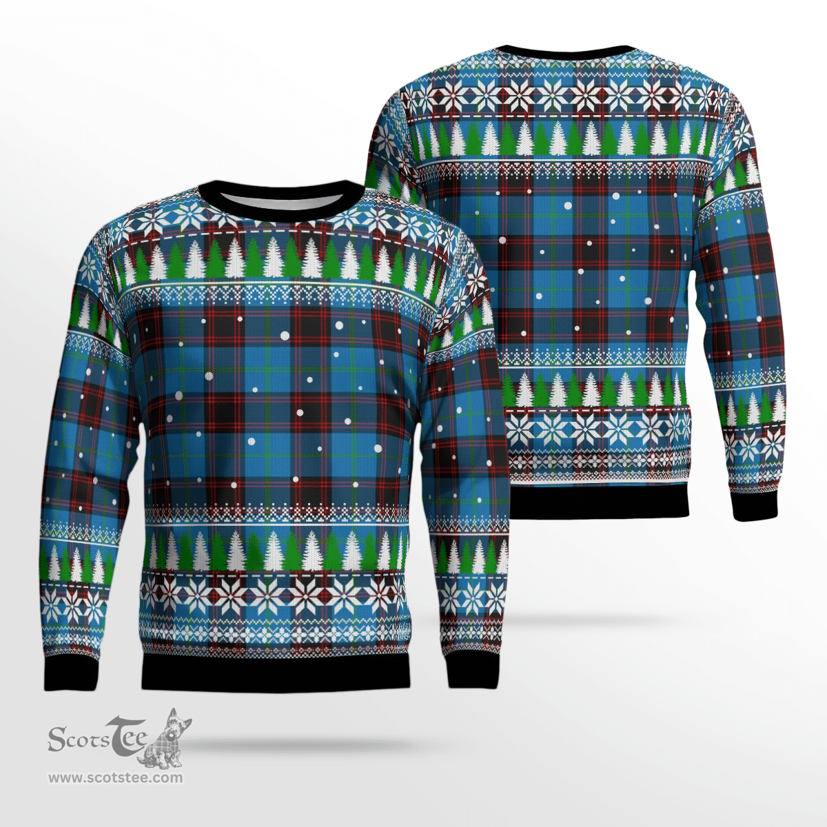 Scottish Home Ancient Clan Tartan Christmas Ugly Sweater - Plaid Family Ugly Sweater Scottish Plaid Tartan Plaid - ScotsTee - scotstee.com