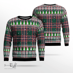 Scottish MacFarlane Hunting Modern Clan Tartan Christmas Ugly Sweater - Plaid Family Ugly Sweater Scottish Plaid Tartan Plaid - ScotsTee - scotstee.com