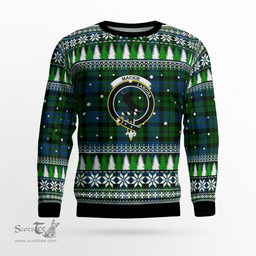 Scottish MacKie Clan Crest Tartan Christmas Ugly Sweater - Plaid Family Ugly Sweater Scottish Plaid Tartan Plaid - ScotsTee - scotstee.com