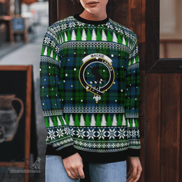 Scottish MacKie Clan Crest Tartan Christmas Ugly Sweater - Plaid Family Ugly Sweater Scottish Plaid Tartan Plaid - ScotsTee - scotstee.com