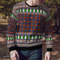 Scottish Fraser of Lovat Clan Tartan Christmas Ugly Sweater - Plaid Family Ugly Sweater Scottish Plaid Tartan Plaid - ScotsTee - scotstee.com
