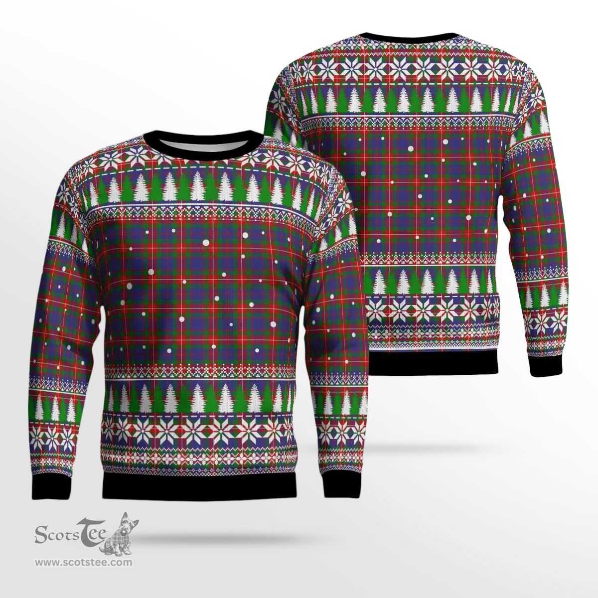 Scottish Fraser of Lovat Clan Tartan Christmas Ugly Sweater - Plaid Family Ugly Sweater Scottish Plaid Tartan Plaid - ScotsTee - scotstee.com