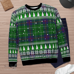 Scottish Duncan Modern Clan Tartan Christmas Ugly Sweater - Plaid Family Ugly Sweater Scottish Plaid Tartan Plaid - ScotsTee - scotstee.com
