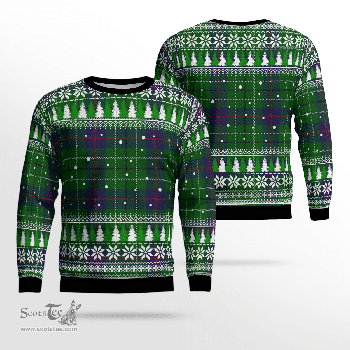 Scottish Duncan Modern Clan Tartan Christmas Ugly Sweater - Plaid Family Ugly Sweater Scottish Plaid Tartan Plaid - ScotsTee - scotstee.com