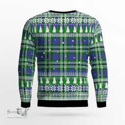 Scottish Haliburton Clan Crest Tartan Christmas Ugly Sweater - Plaid Family Ugly Sweater Scottish Plaid Tartan Plaid - ScotsTee - scotstee.com