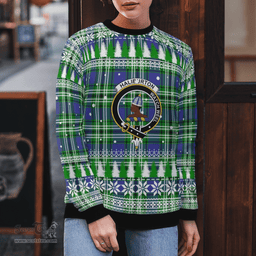 Scottish Haliburton Clan Crest Tartan Christmas Ugly Sweater - Plaid Family Ugly Sweater Scottish Plaid Tartan Plaid - ScotsTee - scotstee.com