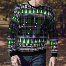 Scottish Galbraith Modern Clan Tartan Christmas Ugly Sweater - Plaid Family Ugly Sweater Scottish Plaid Tartan Plaid - ScotsTee - scotstee.com