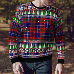 Scottish Edinburgh District Clan Tartan Christmas Ugly Sweater - Plaid Family Ugly Sweater Scottish Plaid Tartan Plaid - ScotsTee - scotstee.com