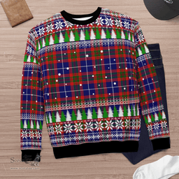 Scottish Edinburgh District Clan Tartan Christmas Ugly Sweater - Plaid Family Ugly Sweater Scottish Plaid Tartan Plaid - ScotsTee - scotstee.com