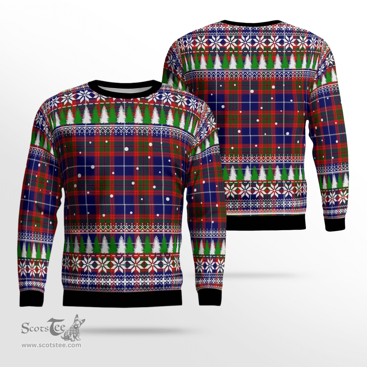 Scottish Edinburgh District Clan Tartan Christmas Ugly Sweater - Plaid Family Ugly Sweater Scottish Plaid Tartan Plaid - ScotsTee - scotstee.com