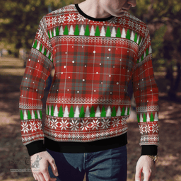 Scottish Fraser Weathered Clan Tartan Christmas Ugly Sweater - Plaid Family Ugly Sweater Scottish Plaid Tartan Plaid - ScotsTee - scotstee.com