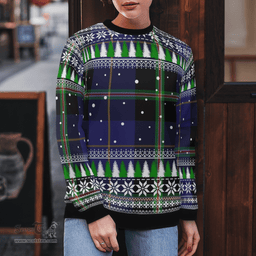 Scottish Italian National Clan Tartan Christmas Ugly Sweater - Plaid Family Ugly Sweater Scottish Plaid Tartan Plaid - ScotsTee - scotstee.com