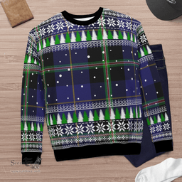 Scottish Italian National Clan Tartan Christmas Ugly Sweater - Plaid Family Ugly Sweater Scottish Plaid Tartan Plaid - ScotsTee - scotstee.com
