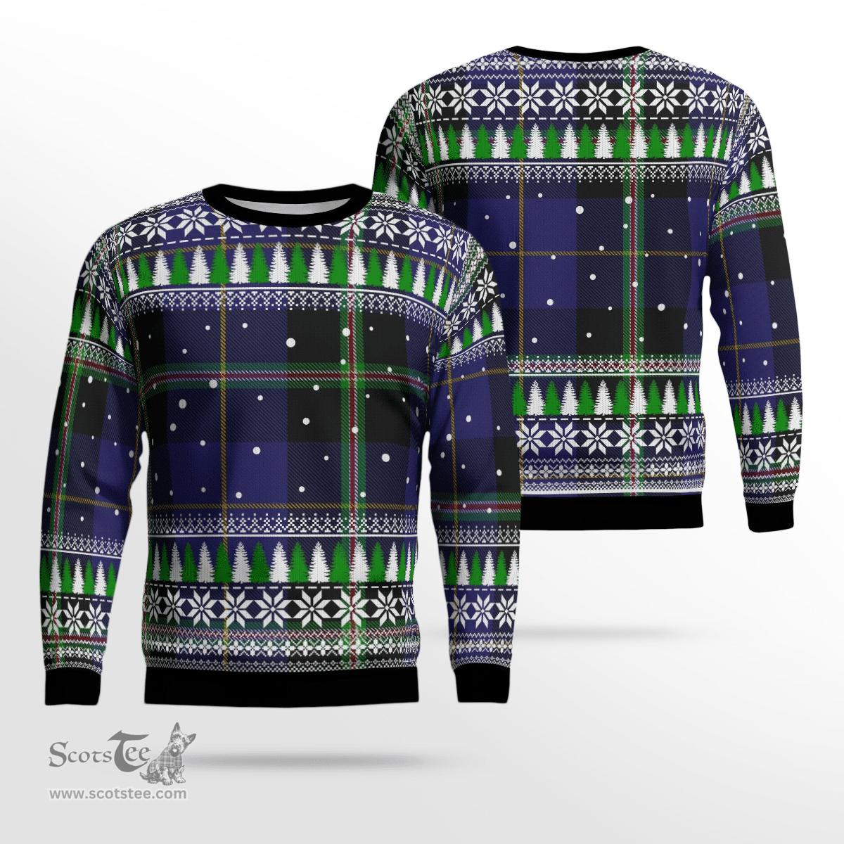 Scottish Italian National Clan Tartan Christmas Ugly Sweater - Plaid Family Ugly Sweater Scottish Plaid Tartan Plaid - ScotsTee - scotstee.com