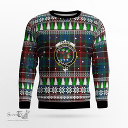 Scottish Fraser Hunting Ancient Clan Crest Tartan Christmas Ugly Sweater - Plaid Family Ugly Sweater Scottish Plaid Tartan Plaid - ScotsTee - scotstee.com