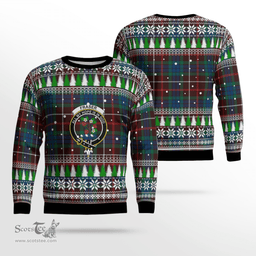 Scottish Fraser Hunting Ancient Clan Crest Tartan Christmas Ugly Sweater - Plaid Family Ugly Sweater Scottish Plaid Tartan Plaid - ScotsTee - scotstee.com