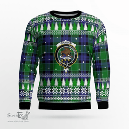 Scottish Graham of Menteith Modern Clan Crest Tartan Christmas Ugly Sweater - Plaid Family Ugly Sweater Scottish Plaid Tartan Plaid - ScotsTee - scotstee.com