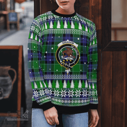 Scottish Graham of Menteith Modern Clan Crest Tartan Christmas Ugly Sweater - Plaid Family Ugly Sweater Scottish Plaid Tartan Plaid - ScotsTee - scotstee.com