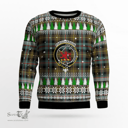 Scottish Farquharson Weathered Clan Crest Tartan Christmas Ugly Sweater - Plaid Family Ugly Sweater Scottish Plaid Tartan Plaid - ScotsTee - scotstee.com