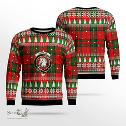 Scottish Dunbar Modern Clan Crest Tartan Christmas Ugly Sweater - Plaid Family Ugly Sweater Scottish Plaid Tartan Plaid - ScotsTee - scotstee.com
