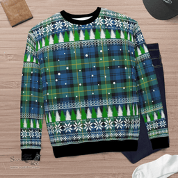 Scottish Gordon Ancient Clan Tartan Christmas Ugly Sweater - Plaid Family Ugly Sweater Scottish Plaid Tartan Plaid - ScotsTee - scotstee.com